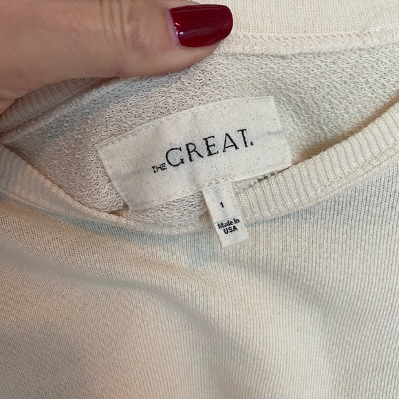 The Great Eyelet Pleat Sleeve Sweatshirt - Picture 6 of 8